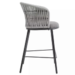 Стул барный с декоративным плетением на спинке и подлокотниках Chair Weave варинант исполнения - 1 | Loft Concept в Липецке