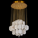 Люстра с овальными подвесками из натурального камня Spatial Composition варинант исполнения - 3 | Loft Concept в Липецке