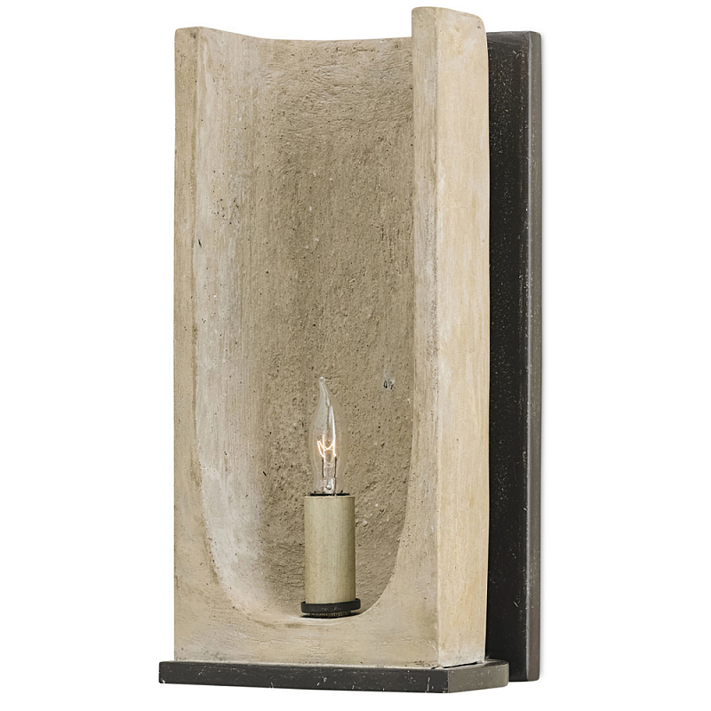 Бра настенное из бетона Rustic Charm Серый бетон Бра настенное из бетона Rustic Charm Серый бетон в Липецке | Loft Concept