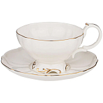 Чайный набор  белого цвета из фарфора на 6 персон 12 предметов Shine Porcelain варинант исполнения - 1 | Loft Concept в Липецке