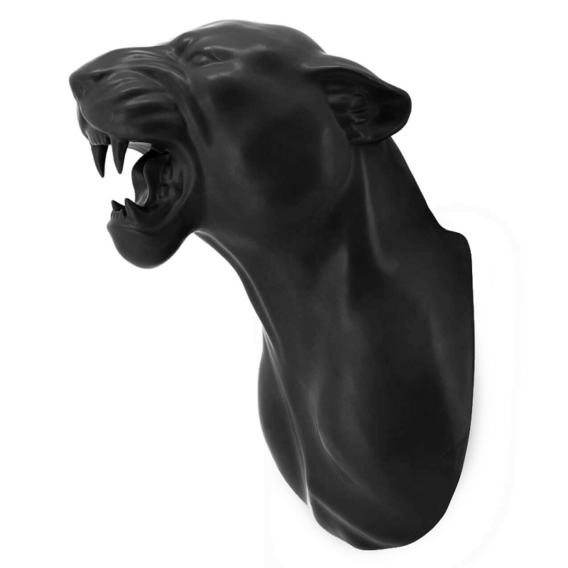 Аксессуар на стену Пантера матовая Abhika LEOPARD HEAD HANGING Черный матовый Аксессуар на стену Пантера матовая Abhika LEOPARD HEAD HANGING Черный матовый в Липецке | Loft Concept
