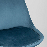 Стул с мягким велюровым сиденьем Arvika Blue варинант исполнения - 7 | Loft Concept в Липецке
