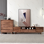 Тумба под телевизориз массива дерева TV Stand made of Walnut Wood варинант исполнения - 2 | Loft Concept в Липецке