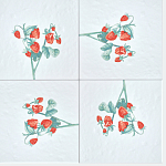 Плитка с узором Земляника варинант исполнения - 1 | Loft Concept в Липецке