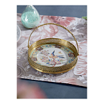 Блюдо фарфоровое с бронзовой ручкой Paradise Dish with Handle варинант исполнения - 3 | Loft Concept в Липецке