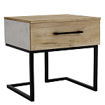 Тумба прикроватная с ящиком в стиле лофт Urban Style Space 2 варинант исполнения - 1 | Loft Concept в Липецке