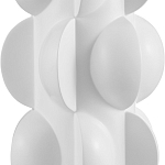 Настольная лампа белая с тканевым абажуром в форме цилиндра Morphing варинант исполнения - 1 | Loft Concept в Липецке