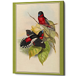 Постер на холсте с изображением птиц Blooming Birds Poster варинант исполнения - 4 | Loft Concept в Липецке