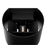 Уличный настенный светильник цилиндрической формы черного цвета из металла Urban Minimalist варинант исполнения - 4 | Loft Concept в Липецке