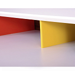 Письменный стол с 2-мя чёрными выдвижными ящиками и нишей с цветными разделителями Ballan варинант исполнения - 4 | Loft Concept в Липецке