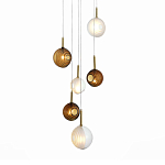 Люстра светодиодная с сферическими стеклянными плафонами Splatter варинант исполнения - 2 | Loft Concept в Липецке