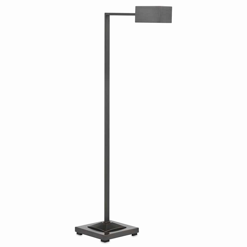 Торшер с прямоугольным абажуром Favorite Floor lamp Никель Латунь Темная бронза Торшер с прямоугольным абажуром Favorite Floor lamp Никель Латунь Темная бронза в Липецке | Loft Concept