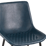 Стул с обивкой из экокожи темно-синего цвета RHOMBUSES UPHOLSTERY варинант исполнения - 6 | Loft Concept в Липецке