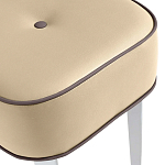 Квадратный мягкий пуф на белых ножках Winton Pouf Square варинант исполнения - 20 | Loft Concept в Липецке