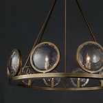 Люстра круглая с прозрачными рельефными плафонами Crystal Prism варинант исполнения - 4 | Loft Concept в Липецке