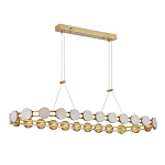 Люстра овальная с круглыми светодиодными источниками света Maxine Light варинант исполнения - 3 | Loft Concept в Липецке