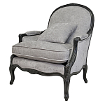 Кресло Ava Classical Armchair black and grey velour варинант исполнения - 3 | Loft Concept в Липецке