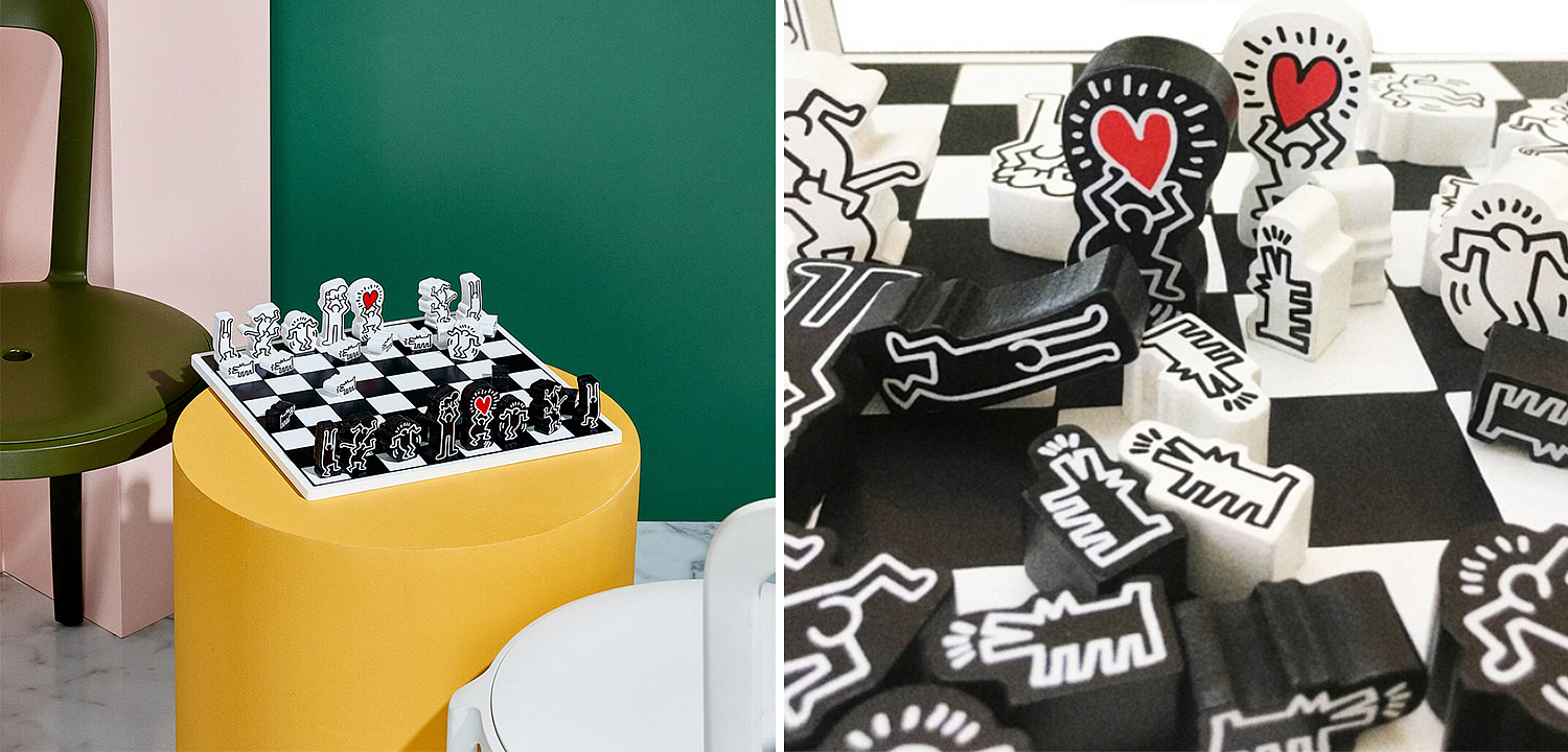 Деревянный шахматный набор Keith Haring Chess Set Деревянный шахматный набор Keith Haring Chess Set - Loft-Concept в Липецке