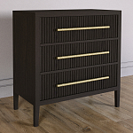 Комод Primo с 3 выдвижными ящиками Темный орех варинант исполнения - 4 | Loft Concept в Липецке