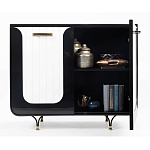 Черно-белый распашной комод Accordo варинант исполнения - 3 | Loft Concept в Липецке