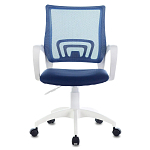 Офисное кресло с основанием из белого пластика Desk chairs Blue варинант исполнения - 4 | Loft Concept в Липецке