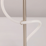 Настольная лампа белым изогнутым плафоном на круглой подставке Luke Lampco Tracer Lamp варинант исполнения - 10 | Loft Concept в Липецке