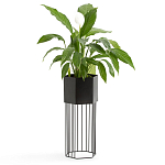 Кашпо Elevated Planters Сlive 59 черное  варинант исполнения - 3 | Loft Concept в Липецке