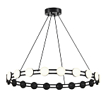 Люстра кольцевая с круглыми светодиодными источниками света Maxine Light варинант исполнения - 1 | Loft Concept в Липецке