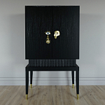 Кабинетный шкаф Elsa Dreams Black с 2-мя ящиками варинант исполнения - 5 | Loft Concept в Липецке