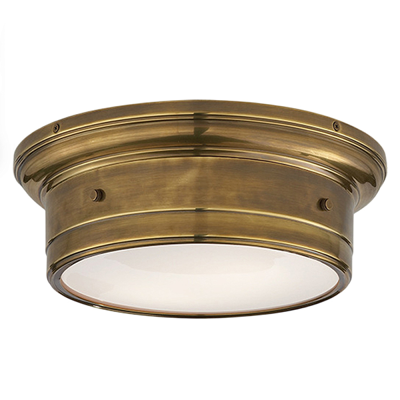 Потолочный светильник круглый цвета состаренная латунь Modern Simple Ceiling Light Латунь Белый Потолочный светильник круглый цвета состаренная латунь Modern Simple Ceiling Light Латунь Белый в Липецке | Loft Concept