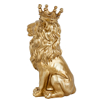 Статуэтка лев с детализированной гривой и изящной короной Lion Crown  варинант исполнения - 2 | Loft Concept в Липецке