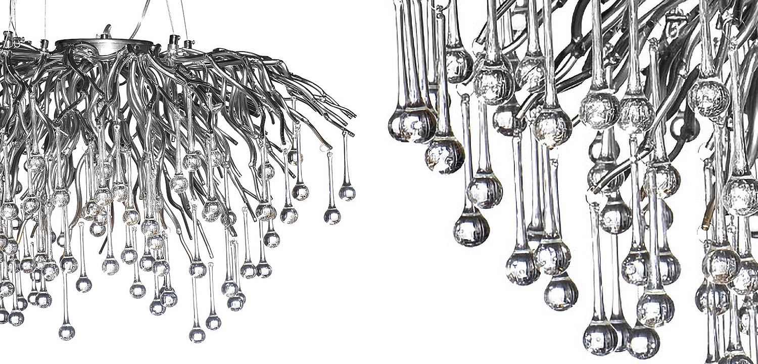 Люстра Droplet Chrome Chandelier 80 Люстра Droplet Chrome Chandelier 80 - Loft-Concept в Липецке
