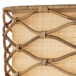 Подвесной светильник  из кованого железа и абажуром из ротанга Wicker Furniture варинант исполнения - 1 | Loft Concept в Липецке