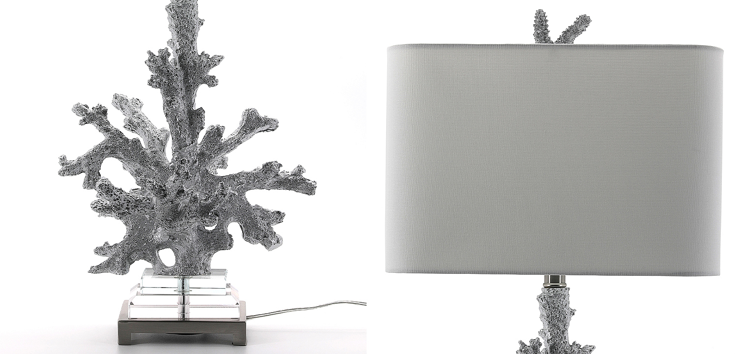 Настольная лампа Coral Grey Table Lamp Настольная лампа Coral Grey Table Lamp - Loft-Concept в Липецке
