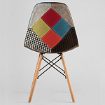 Стул с обивкой в технике пэчворк DSW варинант исполнения - 4 | Loft Concept в Липецке