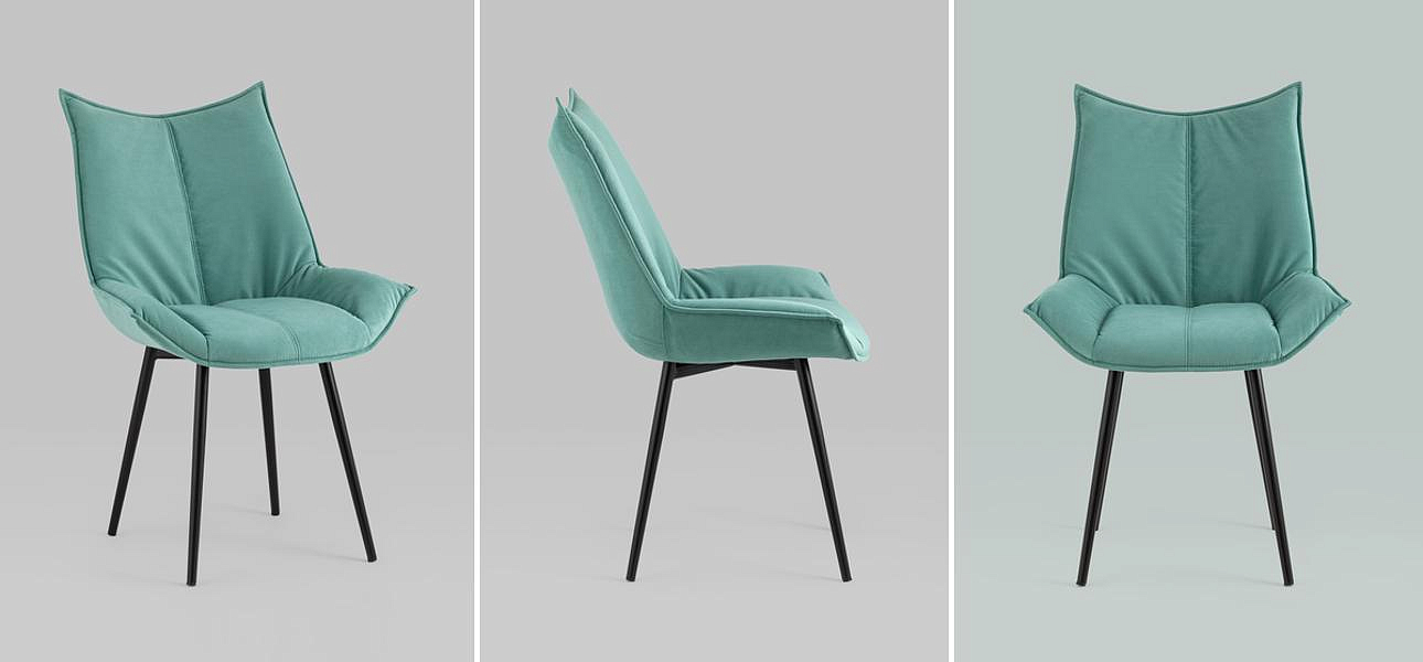 Стул Oslo Chair Велюр Мятный Цвет Стул Oslo Chair Велюр Мятный Цвет - Loft-Concept в Липецке