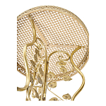 Столик приставной золотистый с орнаментом на столешнице Tanzania варинант исполнения - 3 | Loft Concept в Липецке