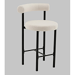 Стул полубарный Floreo букле молочный варинант исполнения - 1 | Loft Concept в Липецке