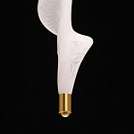 Люстра с белым скрученным плафоном Golden Swirl варинант исполнения - 8 | Loft Concept в Липецке