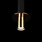 Подвесной светильник с узким цилиндрическим плафоном и золотым металлическим декором Concrete Pipe варинант исполнения - 7 | Loft Concept в Липецке