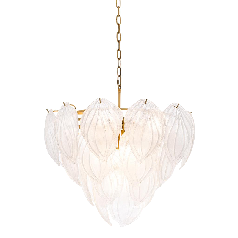 Люстра Chandelier Novida Латунь Античная полированная Прозрачный Люстра Chandelier Novida Латунь Античная полированная Прозрачный в Липецке | Loft Concept