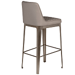 Стул барный светло-серый из экокожи Spectacular High Bar Stool варинант исполнения - 2 | Loft Concept в Липецке