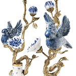 Подсвечник Candleholder Birds Atlanta Set 2 Pcs варинант исполнения - 3 | Loft Concept в Липецке