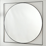 Зеркало в черной металлической раме Urban Style Mirror варинант исполнения - 2 | Loft Concept в Липецке