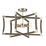 Подвесной светильник в форме фонаря серый Gray Eco Lantern варинант исполнения - 2 | Loft Concept в Липецке