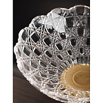 Чаша стеклянная прозрачная на бронзовой подставке с фигуркой девушки Eden Garden варинант исполнения - 7 | Loft Concept в Липецке