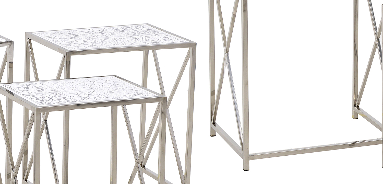 Комплект из 3-х приставных столов Hadiya Side Tables Комплект из 3-х приставных столов Hadiya Side Tables - Loft-Concept в Липецке