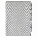 Плед из шерсти мериноса серого цвета 130×180 см Gray Waves варинант исполнения - 1 | Loft Concept в Липецке