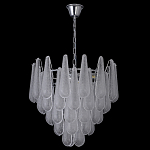 Люстра с подвесками из рифленного стекла в форме капель Textured Glass Chandelier варинант исполнения - 15 | Loft Concept в Липецке