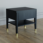 Прикроватная тумбочка с ящиком Elsa Dreams Black варинант исполнения - 4 | Loft Concept в Липецке